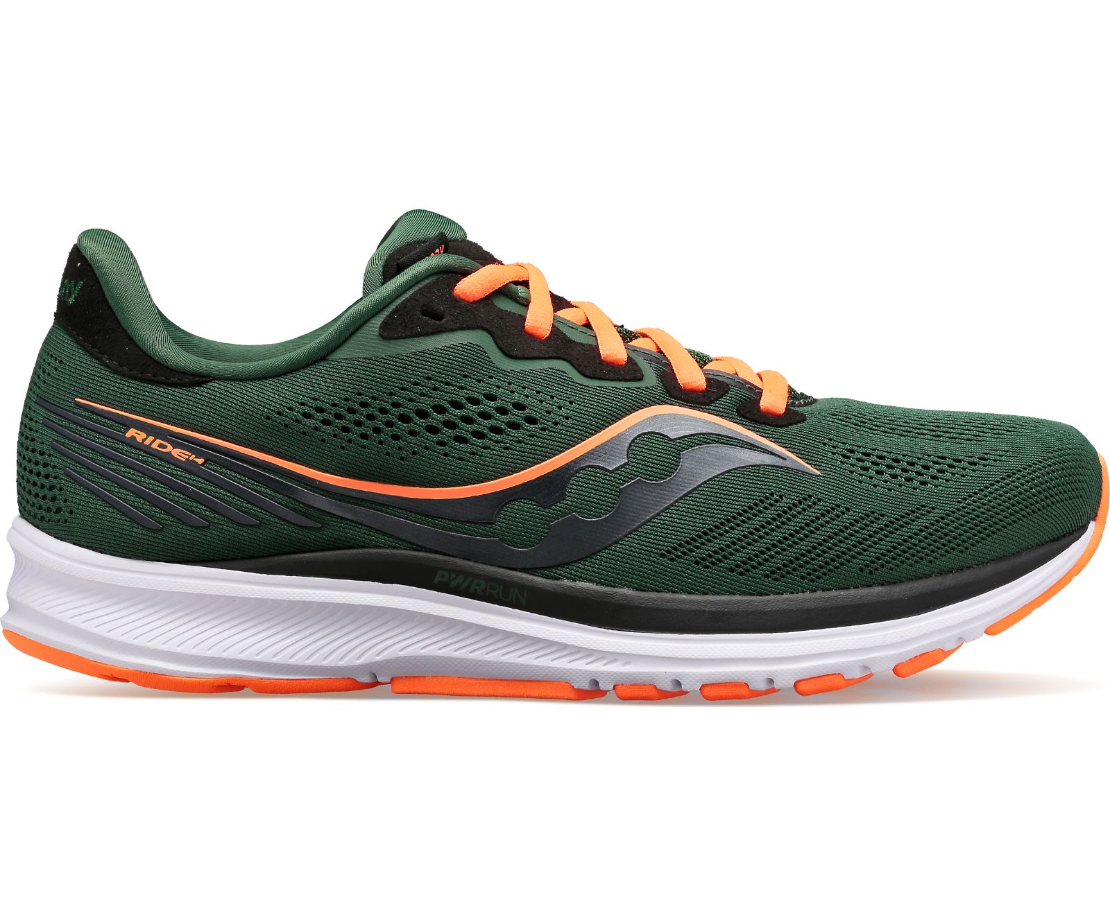 Férfi Saucony Ride 14 Futócipő Mélyzöld Narancssárga | HU 396VRW